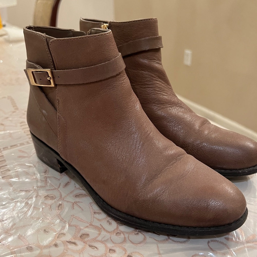 Franco Sarto Tan Ankle Booties